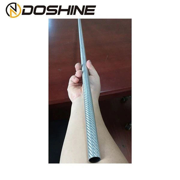 Ống sợi carbon mạ điện bạc